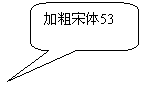 圆角矩形标注: 加粗宋体53